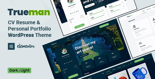 Trueman - CV Resume WordPress Theme Logo